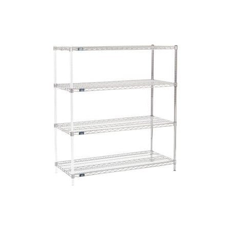 Nexel    Chrome Wire Shelving Add-On - 48W X 21D X 54H